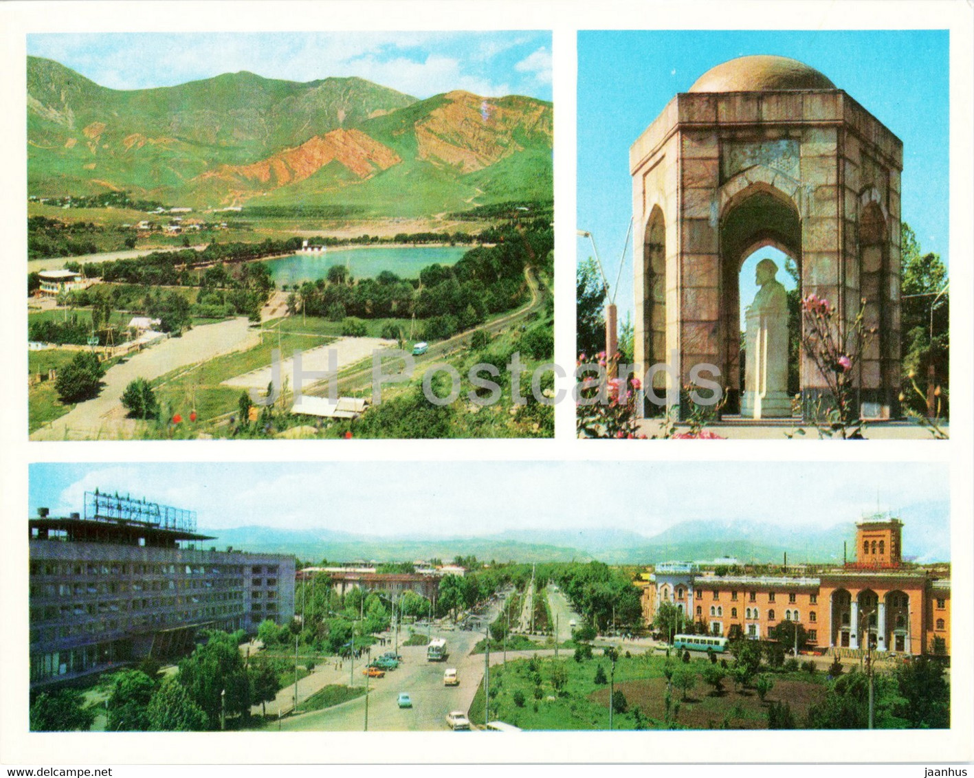 Dushanbe - Lake Varzob - Sadriddin Aini Mausoleum And Square - 1974 - Tajikistan USSR - Unused - Tajikistan