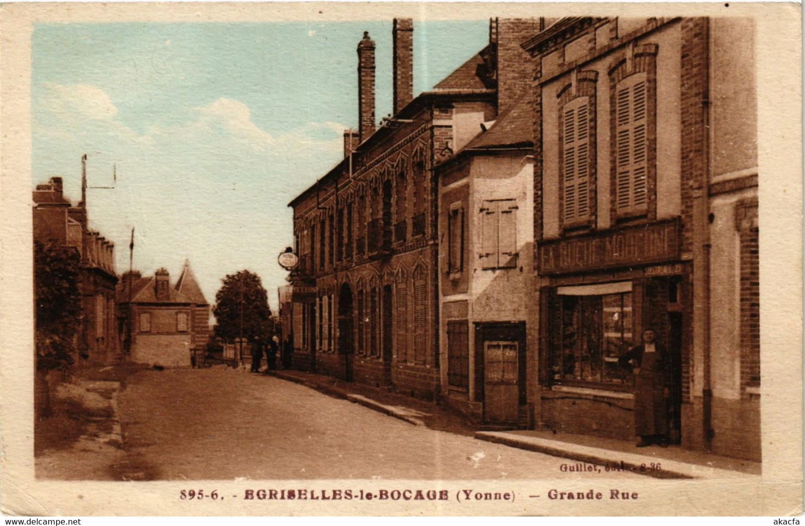 CPA EGRISELLES-le-BOCAGE - Grande Rue (357830) - Egriselles Le Bocage