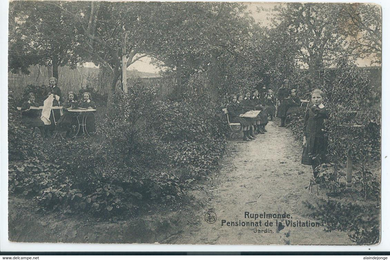 Rupelmonde - Pensionnat De La Visitation - Jardin - 1919 - Kruibeke