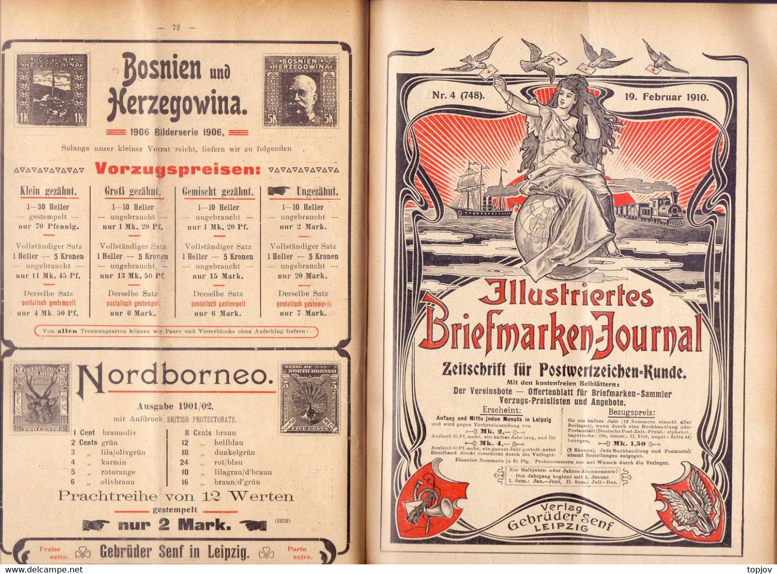 ILLUSTRIERTES  BRIEFMARKEN JOURNAL - BOOK - LEIPZIG - 1910 - Nederlands (vanaf 1941)