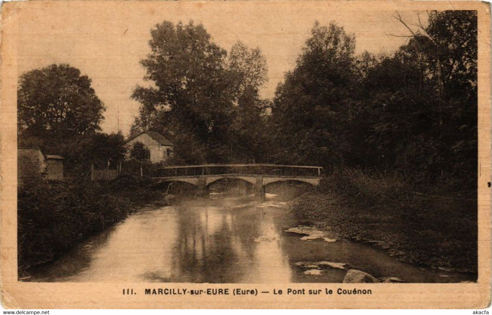 CPA MARCILLY-sur-EURE - Le Pont Sur Le Couénon (163740) - Marcilly-sur-Eure