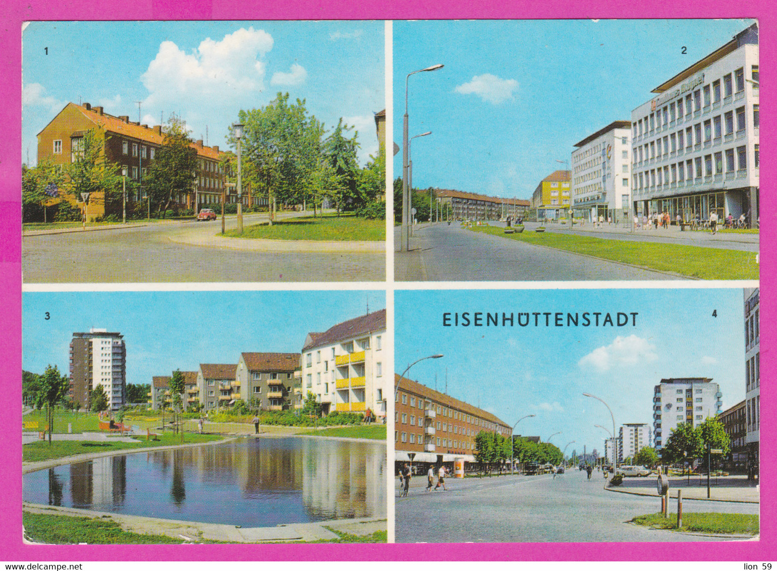 283024 / Germany - Eisenhüttenstadt, Brandenburg - Strasse Des Komsomol , Strasse Der Republik Mit Kaufhaus Magnet PC - Eisenhuettenstadt