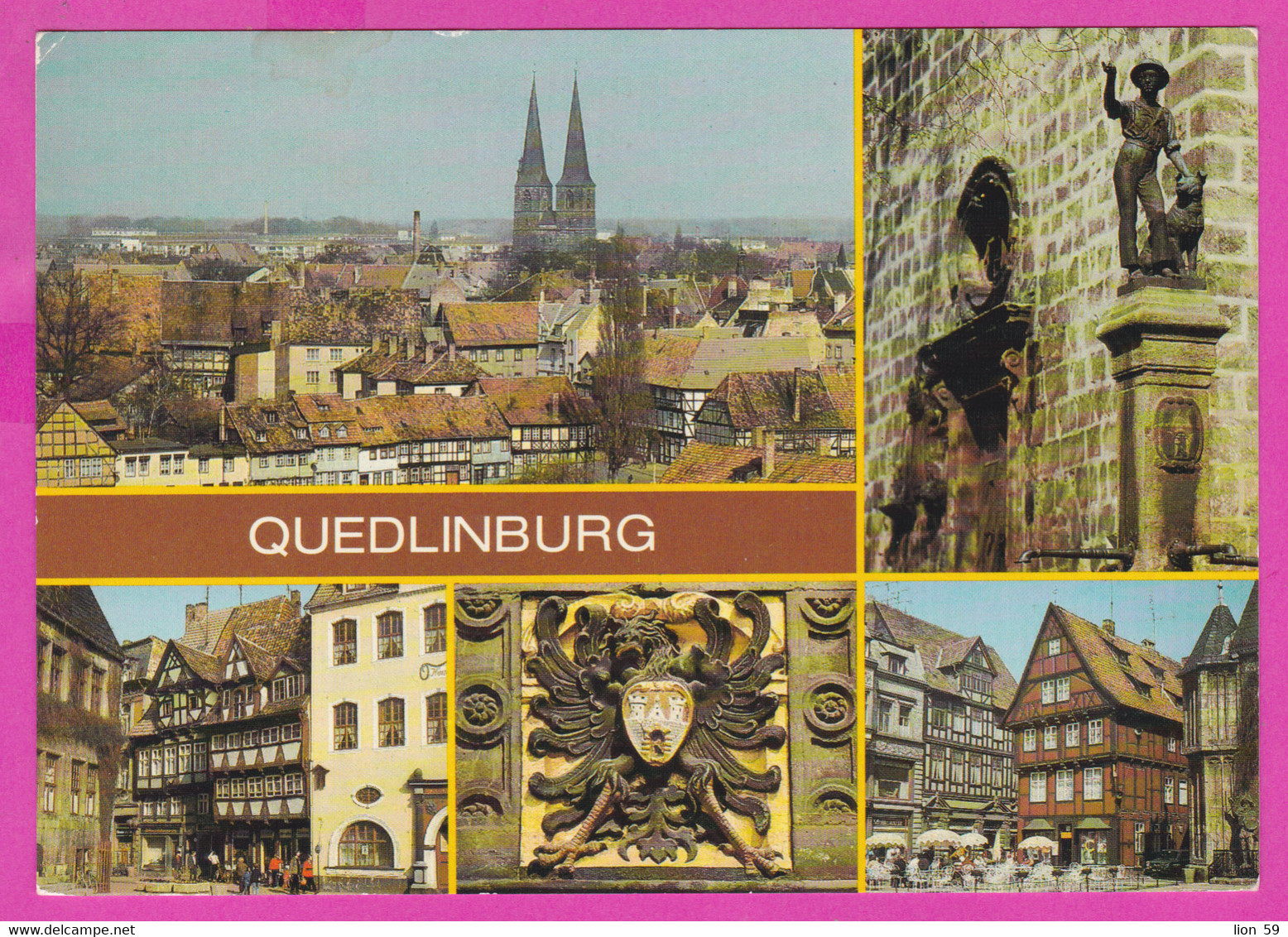 283076 / Germany - Quedlinburg - Burberg Die Stadt Brunnenfigur Blasiikirche Markt Wappen Rathaus Hauser Markt Roland PC - Quedlinburg