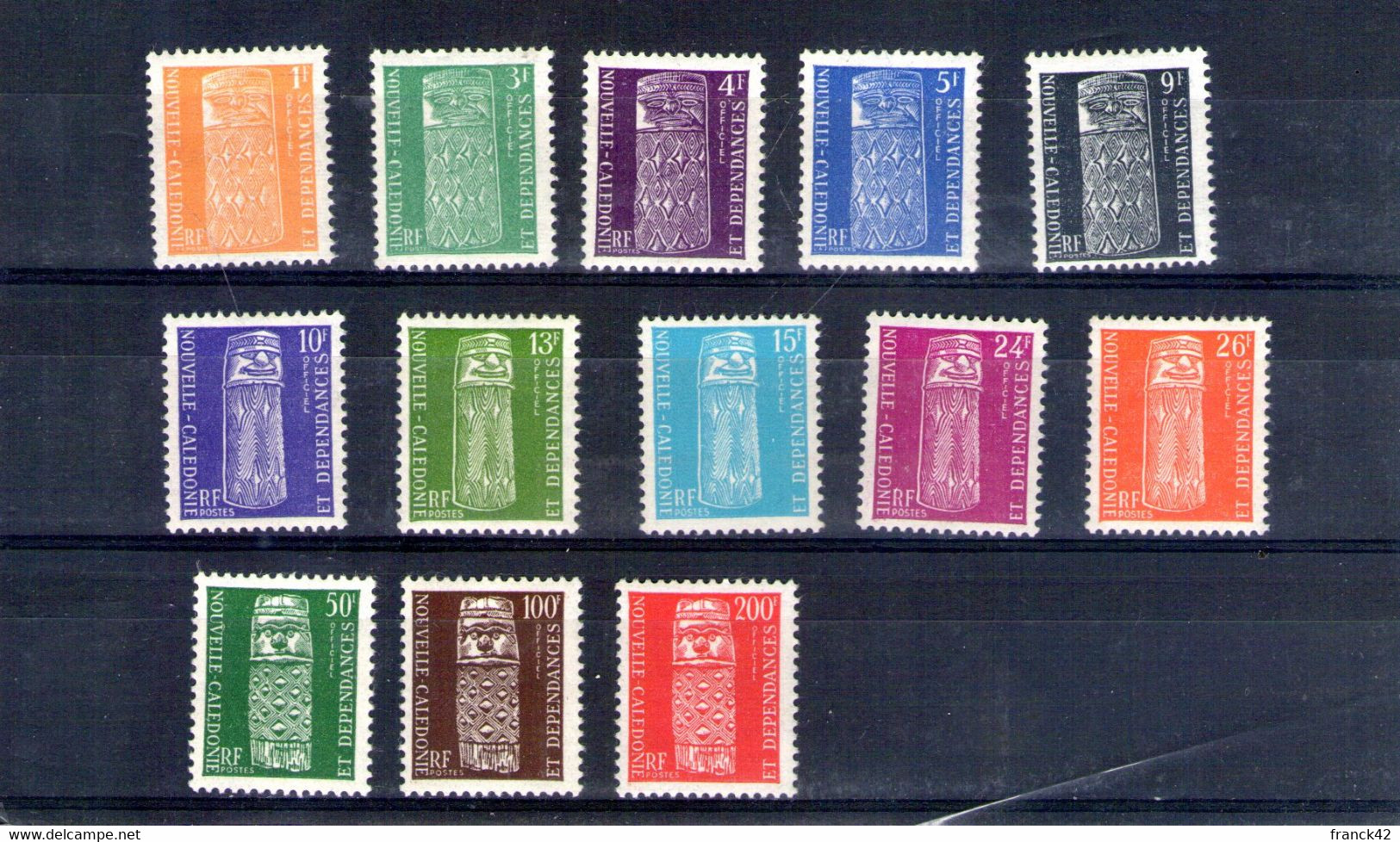 Nouvelle Calédonie. Timbres De Service 1959 - Dienstmarken