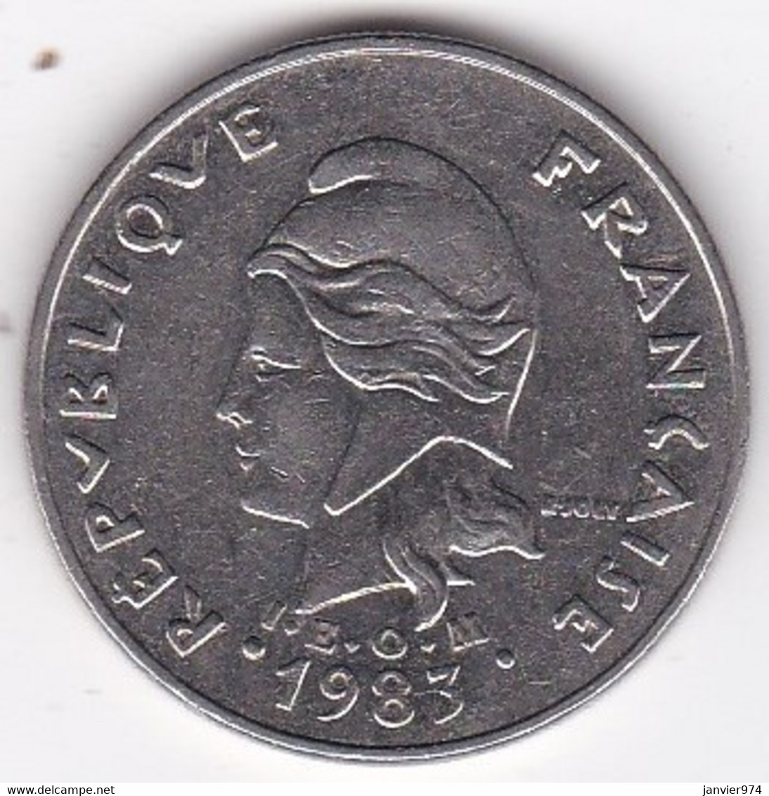 Polynésie Française. 20 Francs 1983 , En Nickel - Polynésie Française