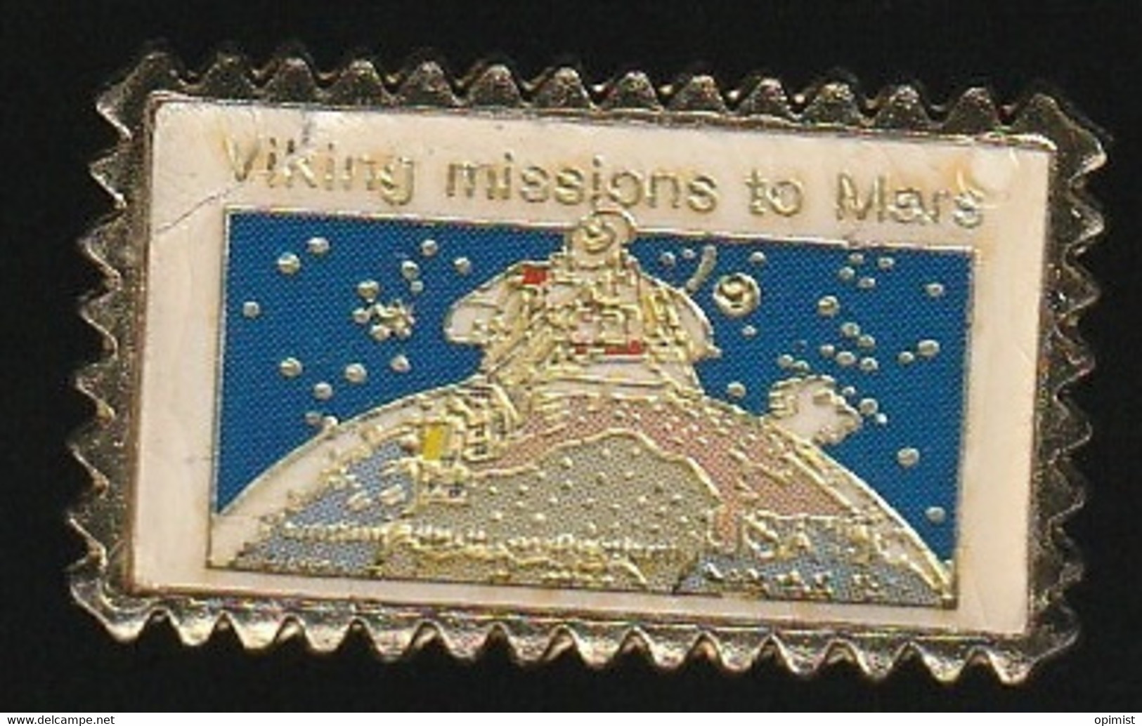 75913- Pin's- Viking Mission To Mars.espace.timbre. - Space