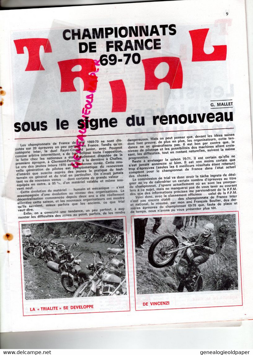 MOTO REVUE- 1970-N° 1987-YAMAHA 100-HOLLADE-REIMS-ANGLETERRE -TRIAL- ASSEN- BOL D' OR-CROSS-AUREAL -BETEMPS-GUILI DUHEM - Moto