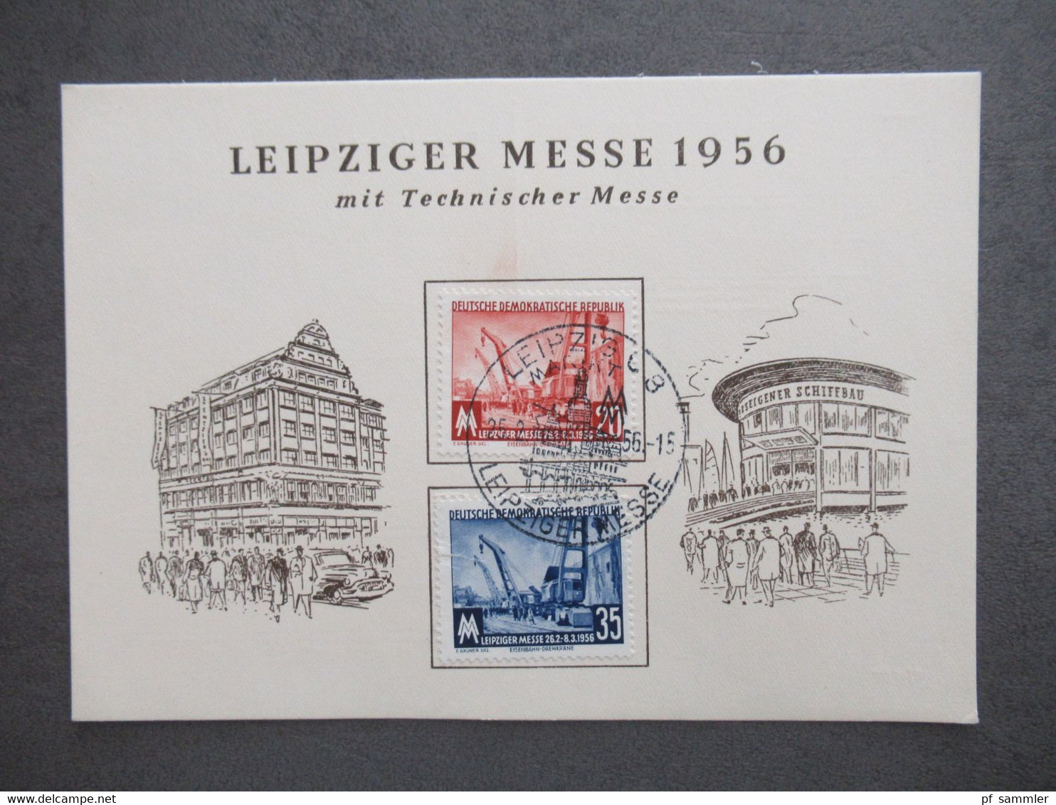 DDR ab 1954 Belegeposten mit 32 Stück Sonderbelege / Sonder PK / FDC Leipziger Messe usw. Stöberposten!