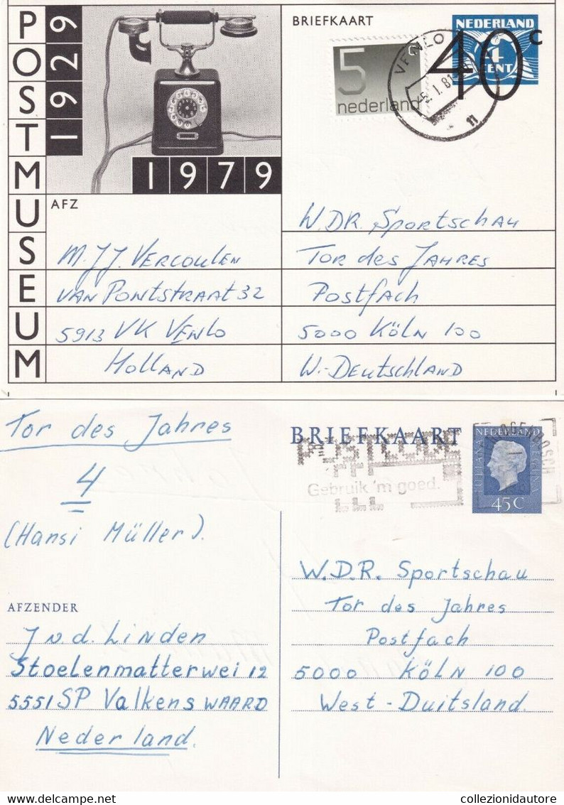 NEDERLAND - LOTTO DI 15 CARTOLINE POSTALI BRIEFKAART SPEDITE NEGLI ANNI 70/80 - Non Classificati