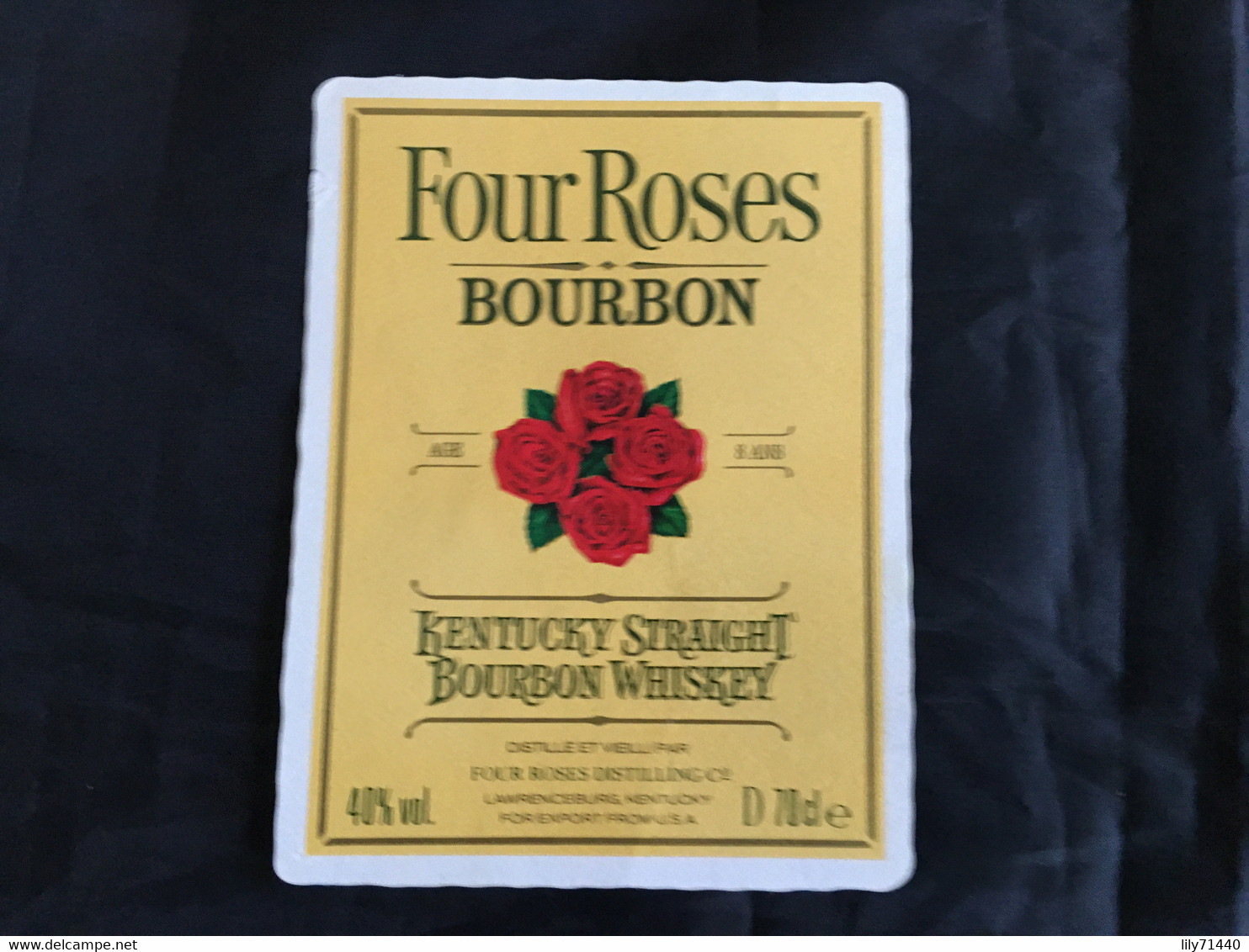 Ancienne étiquette De Bourbon Whiskey Old Label - Whisky