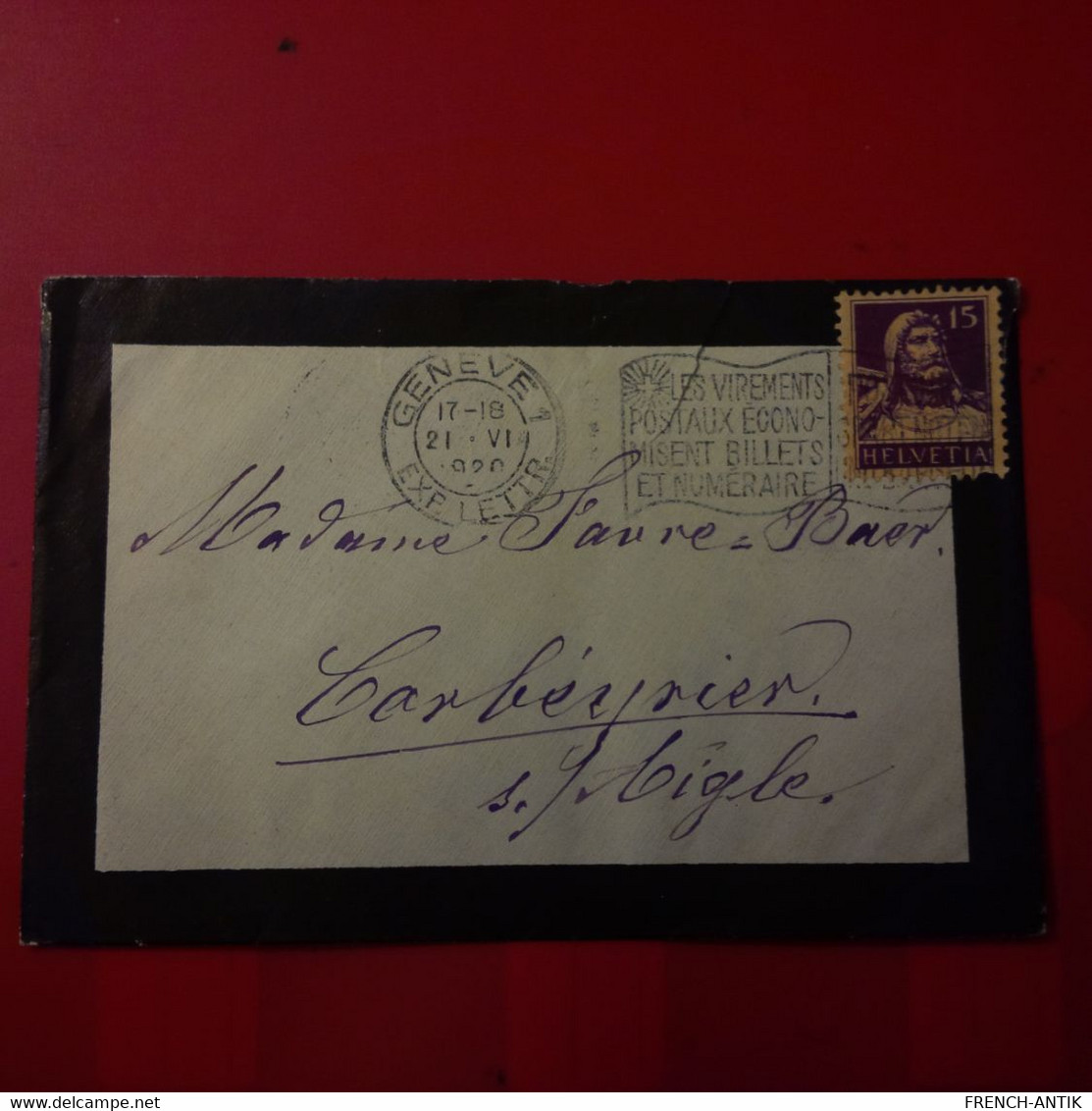 LETTRE GENEVE POUR CORBEYRIER - Postmark Collection