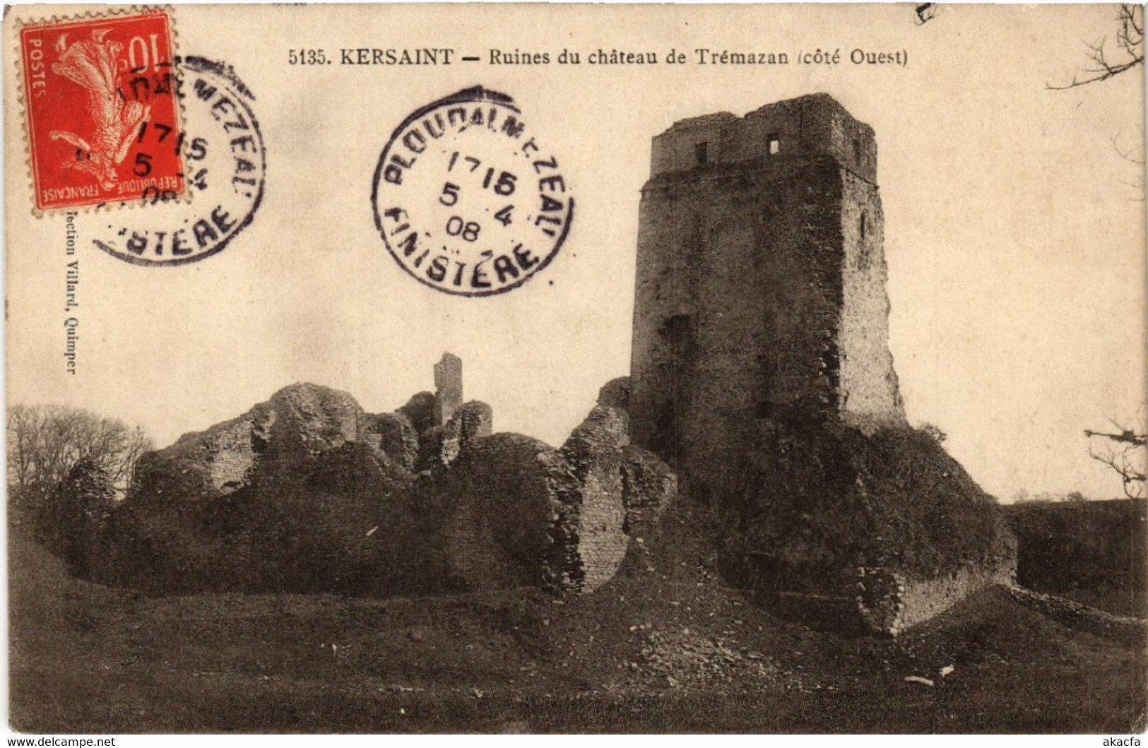 CPA AK Kersaint - Runes Du Chateau De Trémazan (458000) - Kersaint-Plabennec