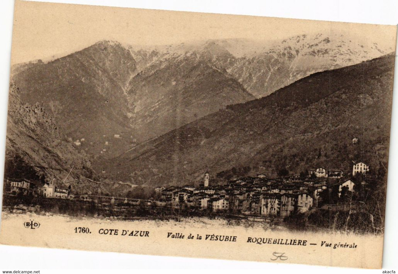 CPA Cote D'Azur -Vallée De La VÉSUBIE ROQUEBILLIERE -Vue Générale (261919) - Roquebilliere