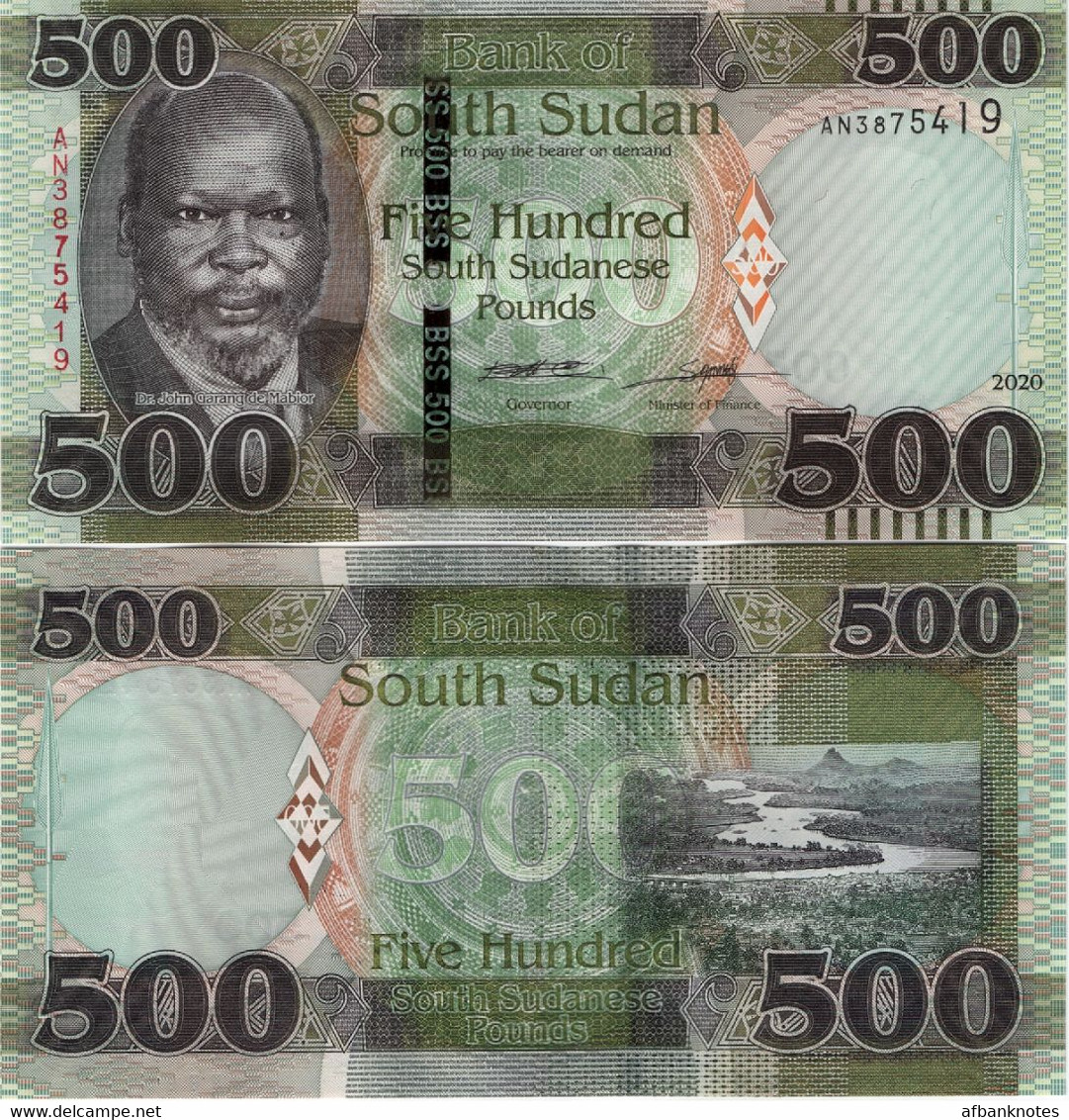 SOUTH SUDAN     500 South Sudanese Pounds    P-W16       2020    UNC  [ Sud - Sur ] - Soudan Du Sud