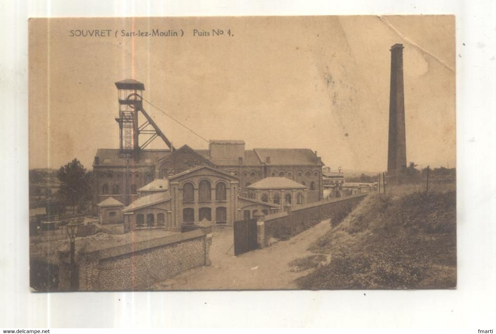 Souvret, (Sart Les Moulin), Puits N° 4 - Courcelles