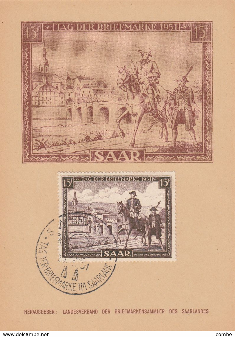 SAARE. 1951. CARTE MAXIMUM  /  2 - Maximumkarten