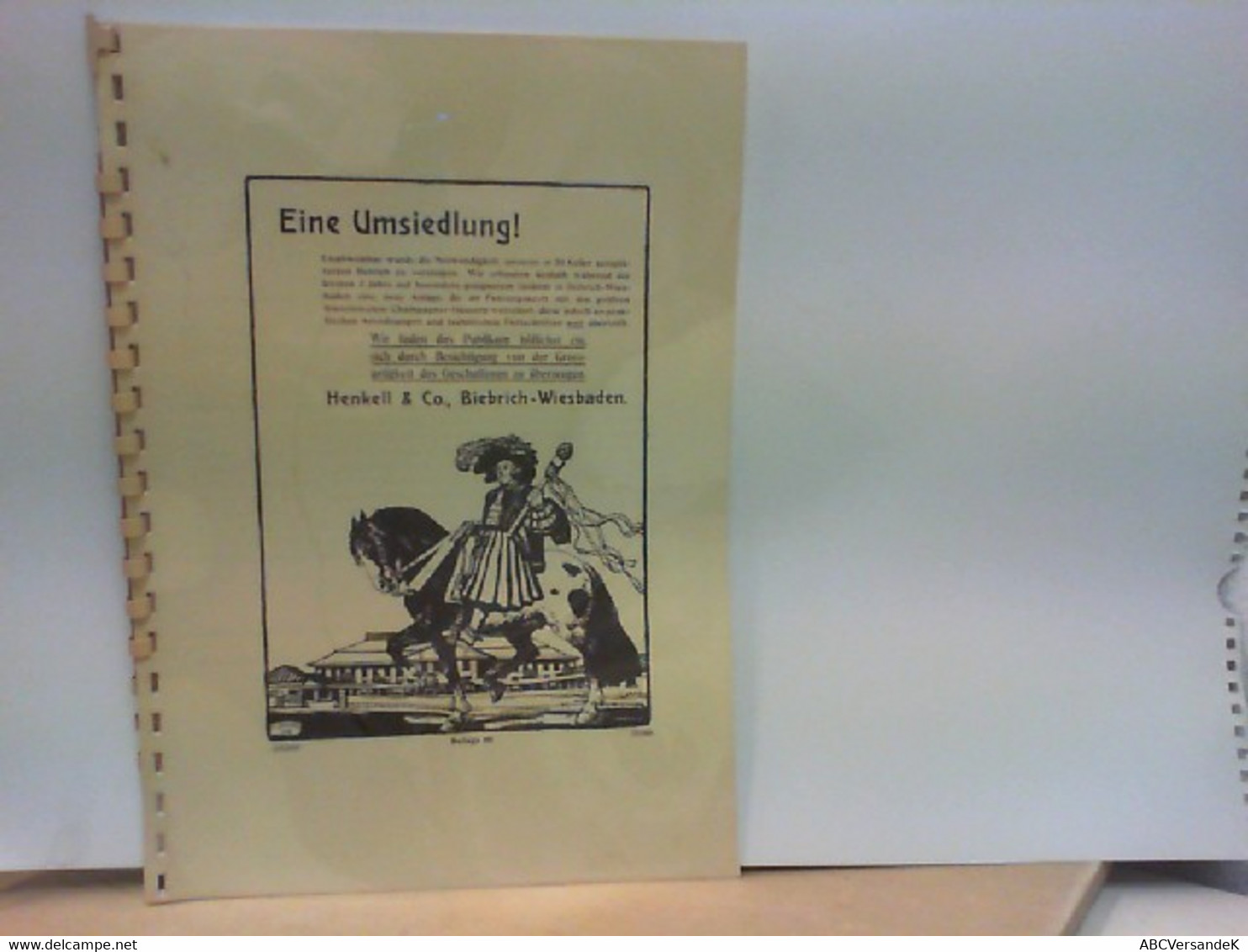 Ausstellung Anläßlich Der Erbauung Der Sektkellerei HENKELL & Co Vor 85 Jahren - Hesse