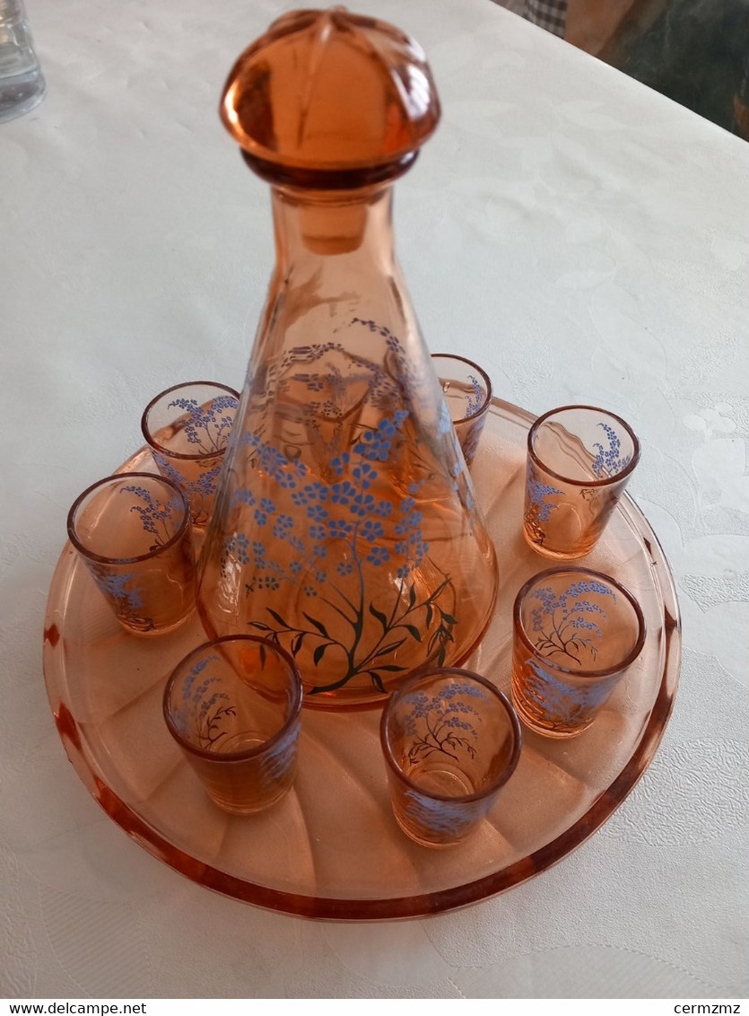 Service à Liqueur Rose Vintage - Autres & Non Classés