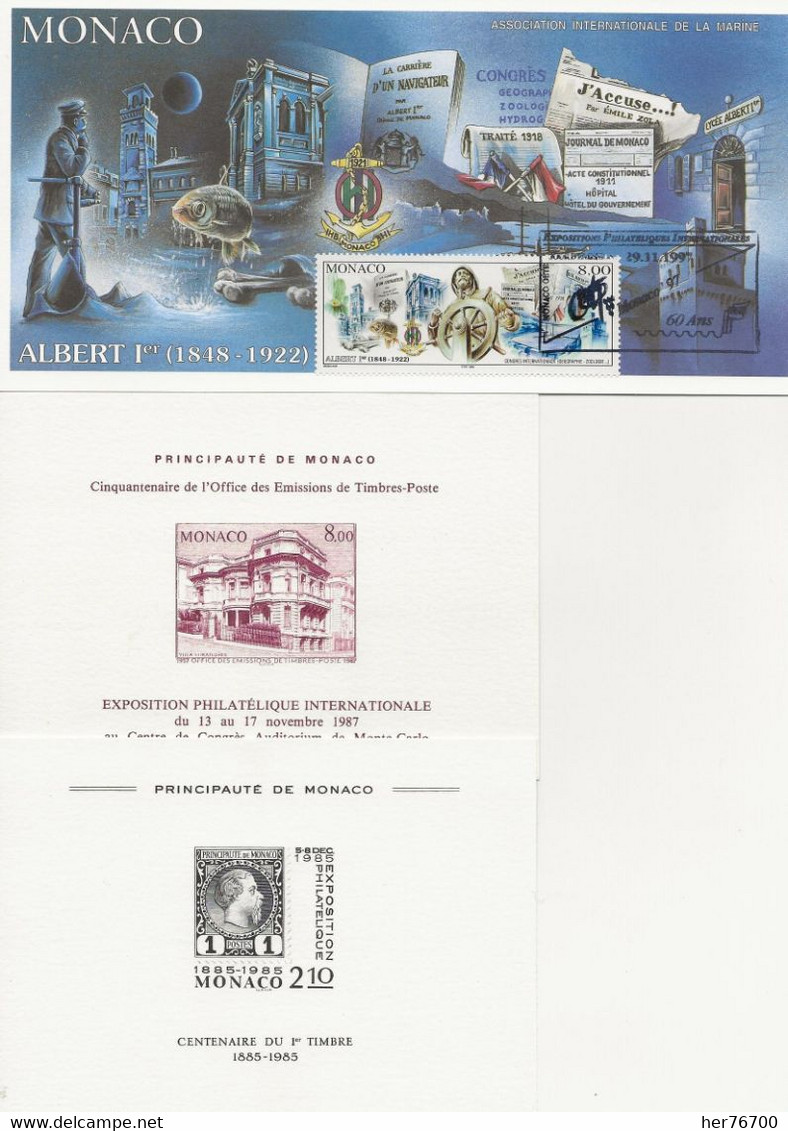 MONACO LOT DE 16 CARTES VOEUX NOEL  ET DIVERS - Portomarken