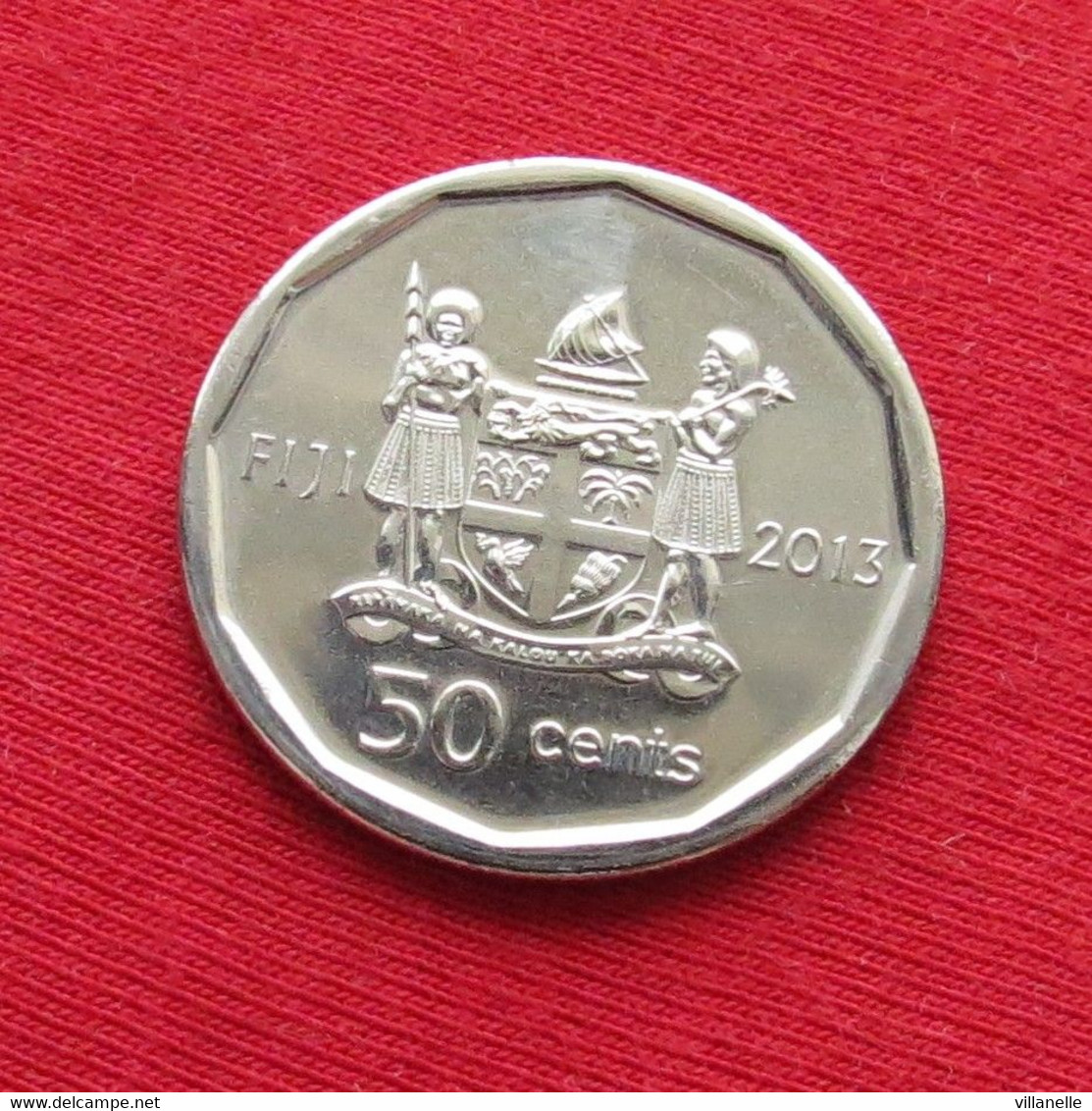 Fiji 50 Cents 2013 Paralympic 2012 Iliesa Delana Gold Medal UNC ºº - Fiji