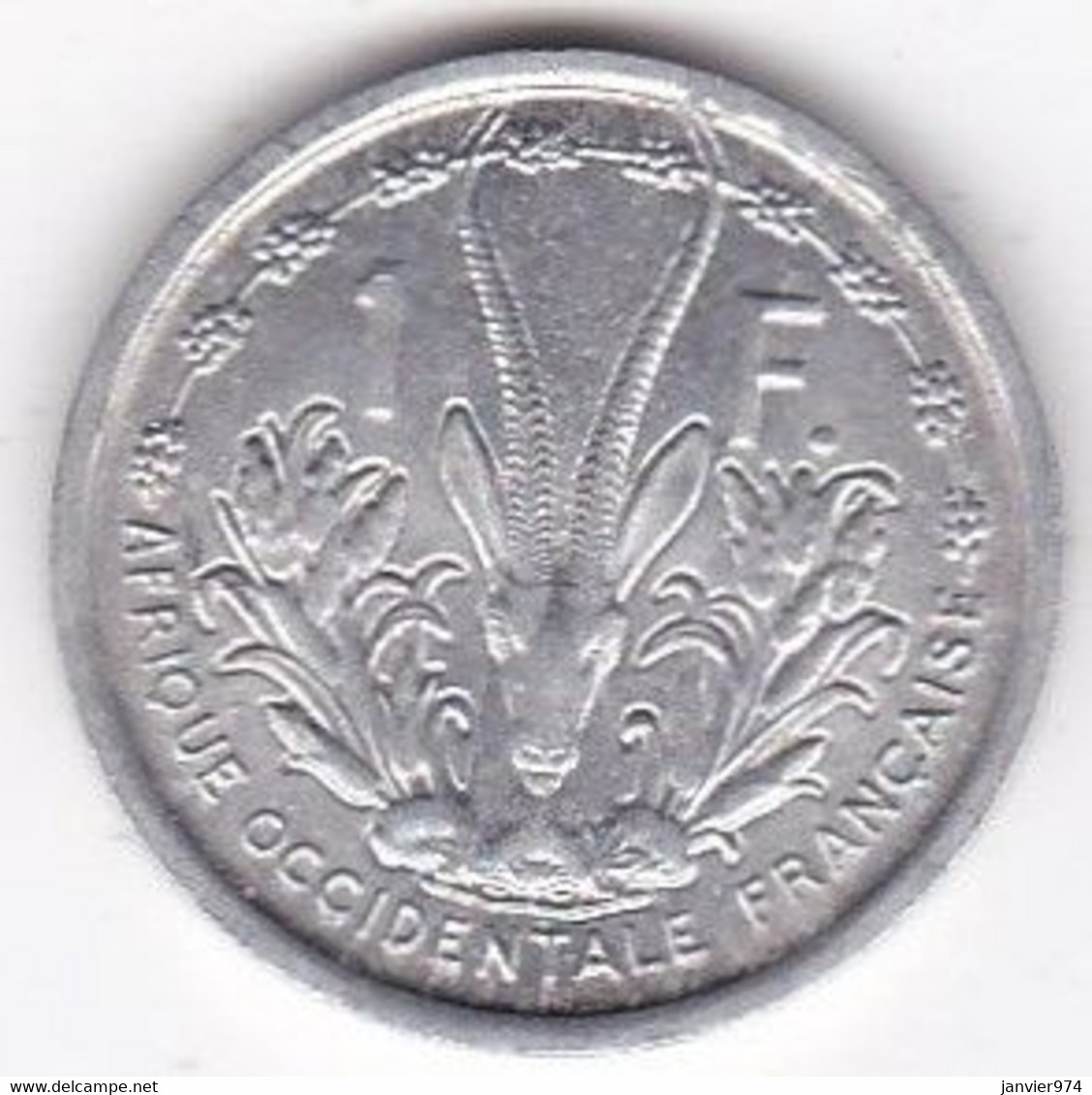 A.O.F. Union Française  1 Franc 1948 , Aluminium, LEC# 6 , KM# 3 - Afrique Occidentale Française