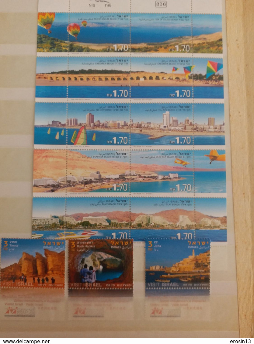 Collection de 1000 TIMBRES d'ISRAEL et Blocs - NEUFS**