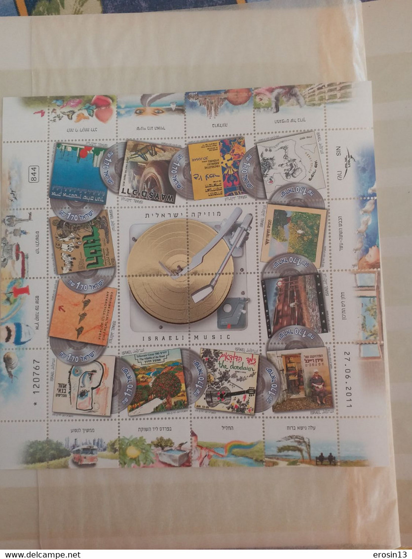 Collection de 1000 TIMBRES d'ISRAEL et Blocs - NEUFS**