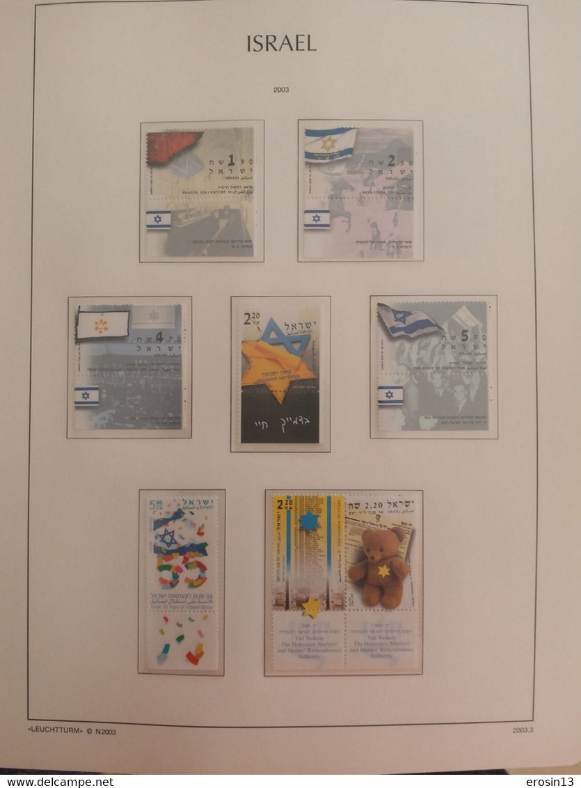 Collection de 1000 TIMBRES d'ISRAEL et Blocs - NEUFS**