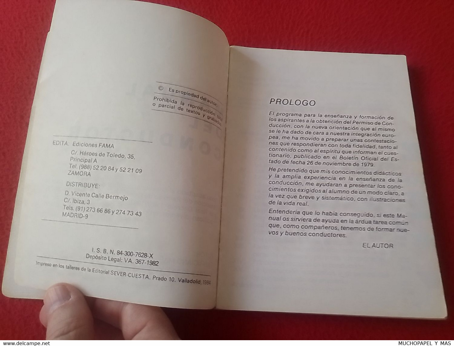 LIBRO MANUAL DEL CONDUCTOR EDICIONES FAMA 1982 1984, 224 PÁGINAS, COCHES CONDUCCIÓN..SPANISH DRIVER'S HANDBOOK SPAIN CAR - Handwetenschappen