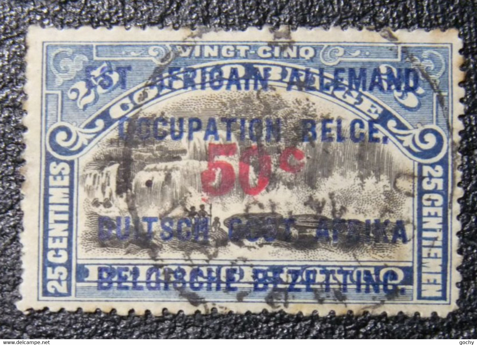 RUANDA - URUNDI:  1916  - N° 49 -v2 -v  Obli       Variété     L  Tronqué - Gebraucht