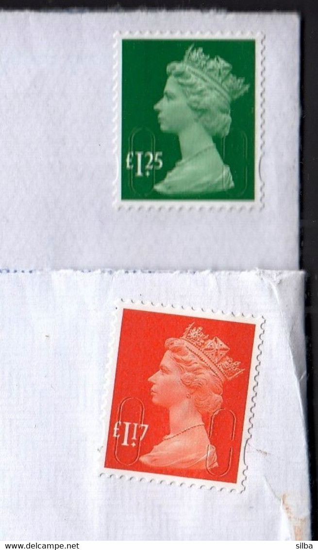 Great Britain / 2017 Queen Elizabeth II 1.17£, 2018 Queen Elizabeth II 1.25£ - Cartas & Documentos