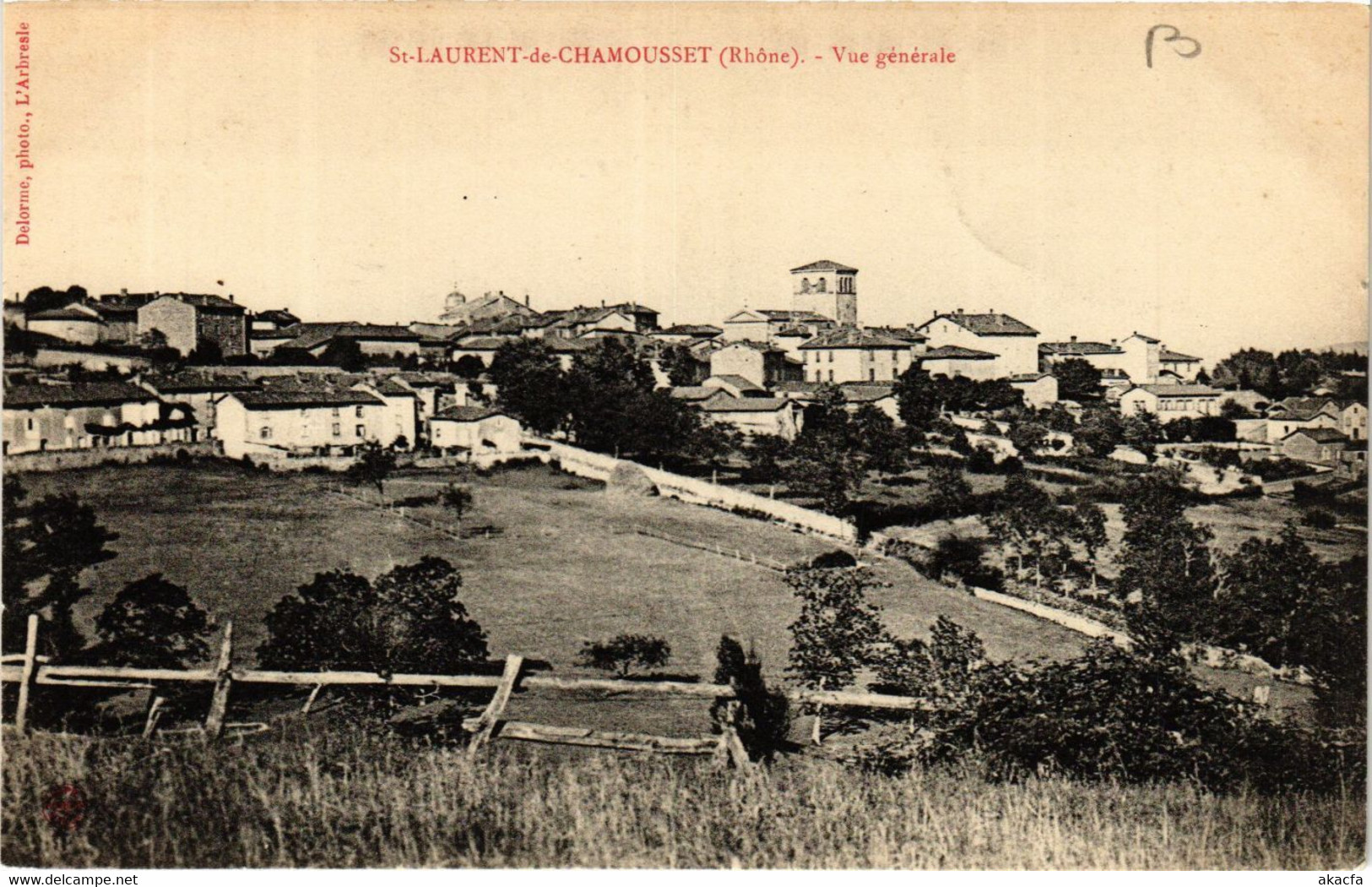 CPA St-LAURENT-de-CHAMOUSSET - Vue Générale (573276) - Saint-Laurent-de-Chamousset