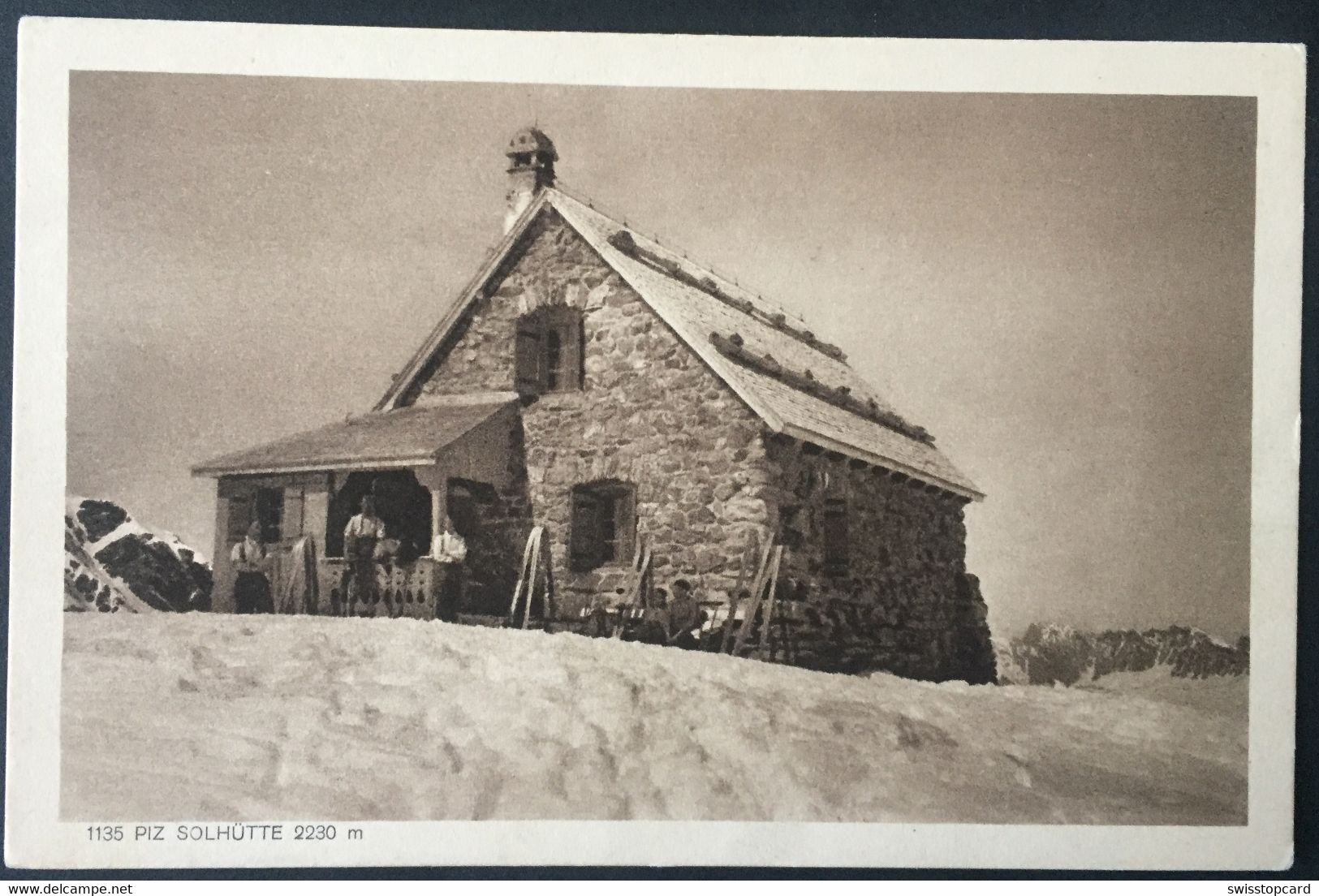 WANGS Pizol Piz Solhütte S.A.C. Stempel Hütte Photo J. Gaberell Thalwil - Thal