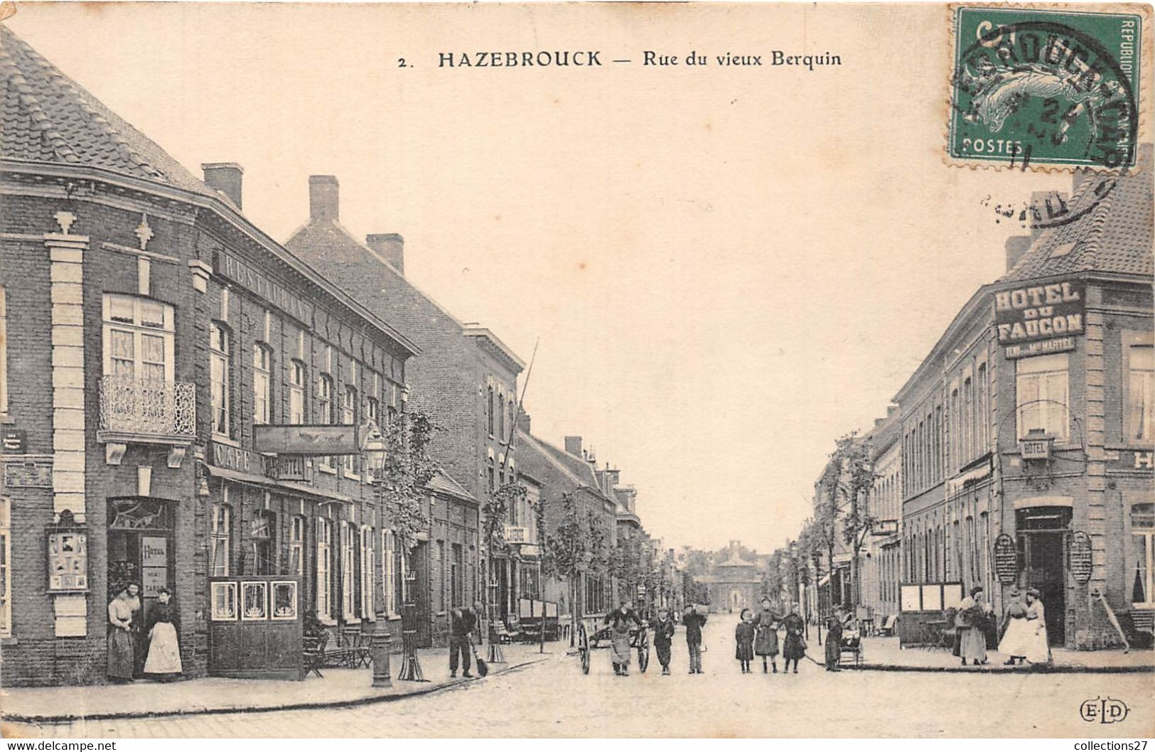 59-HAZEBROUCK- RUE DU VIEUX BERQUIN - Hazebrouck