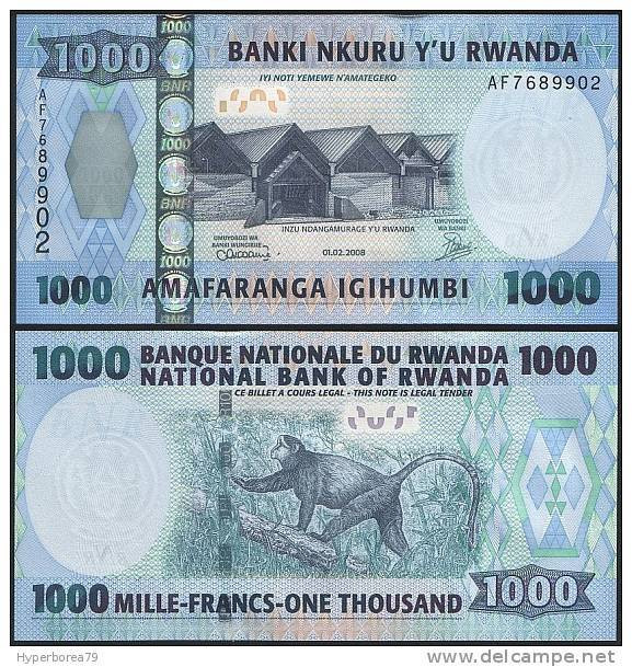Rwanda P 35 - 1000 Francs 1.2.2008 - UNC - Rwanda