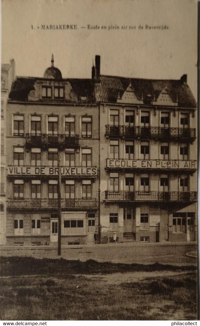 Mariakerke (Oostende) 1 - Ecole Em Plein Air Rue De Raverzijde 1924 - Oostende