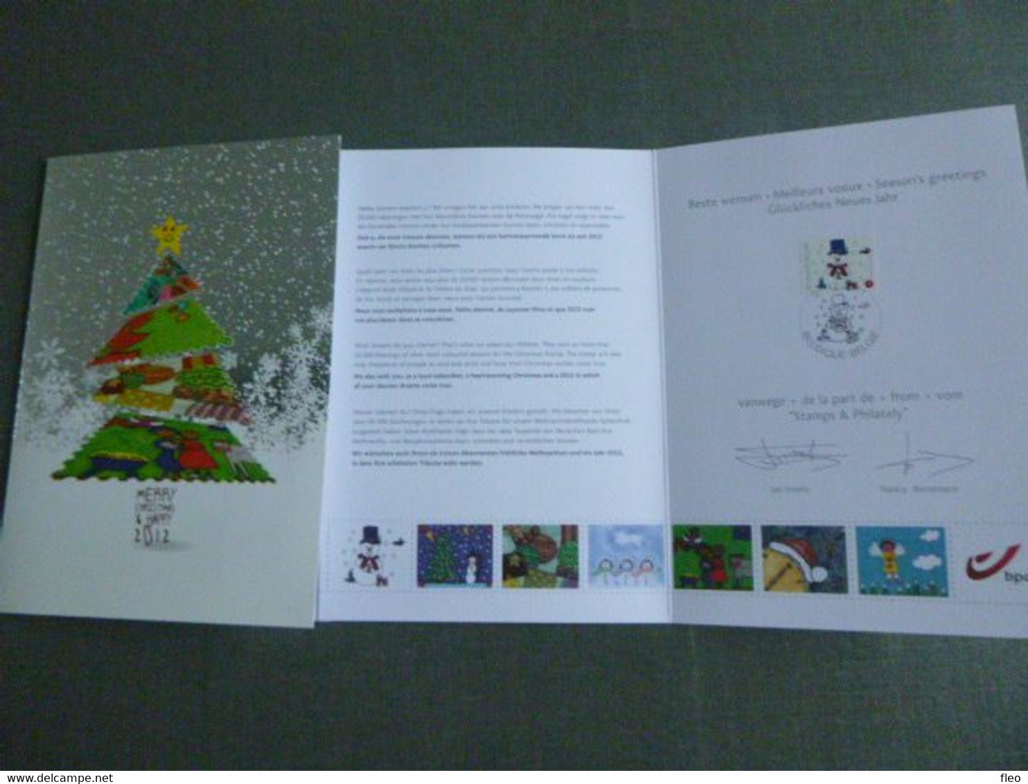 BELG.2011 4192 Prachtige Kerstkaart Van Bpost Met Eerstedag Stempel Op Zegel - 2011-2014