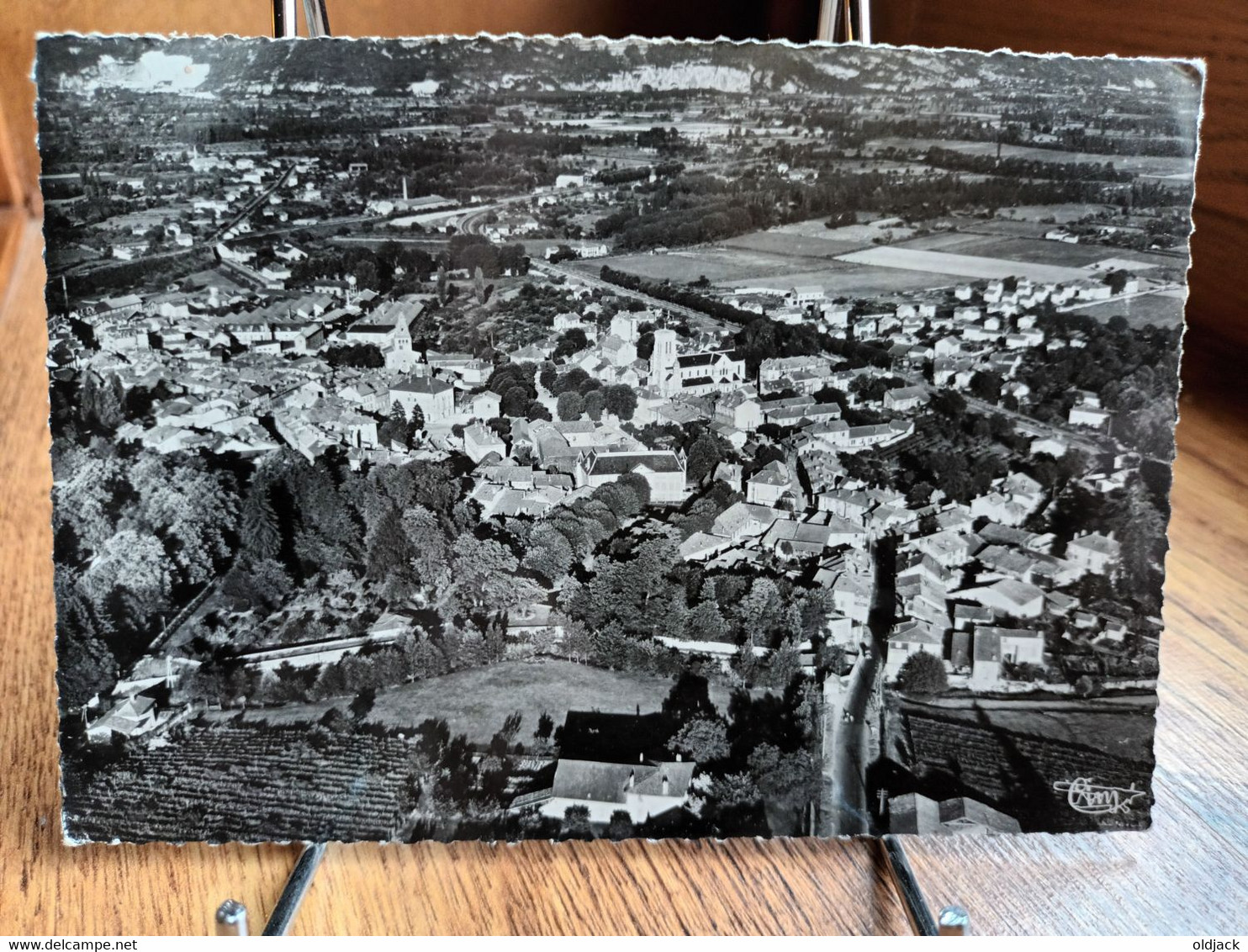 CPSM  ( 38 )  MOIRANS - Vue Panoramique Aérienne  (1958) ., (S44-22) - Moirans