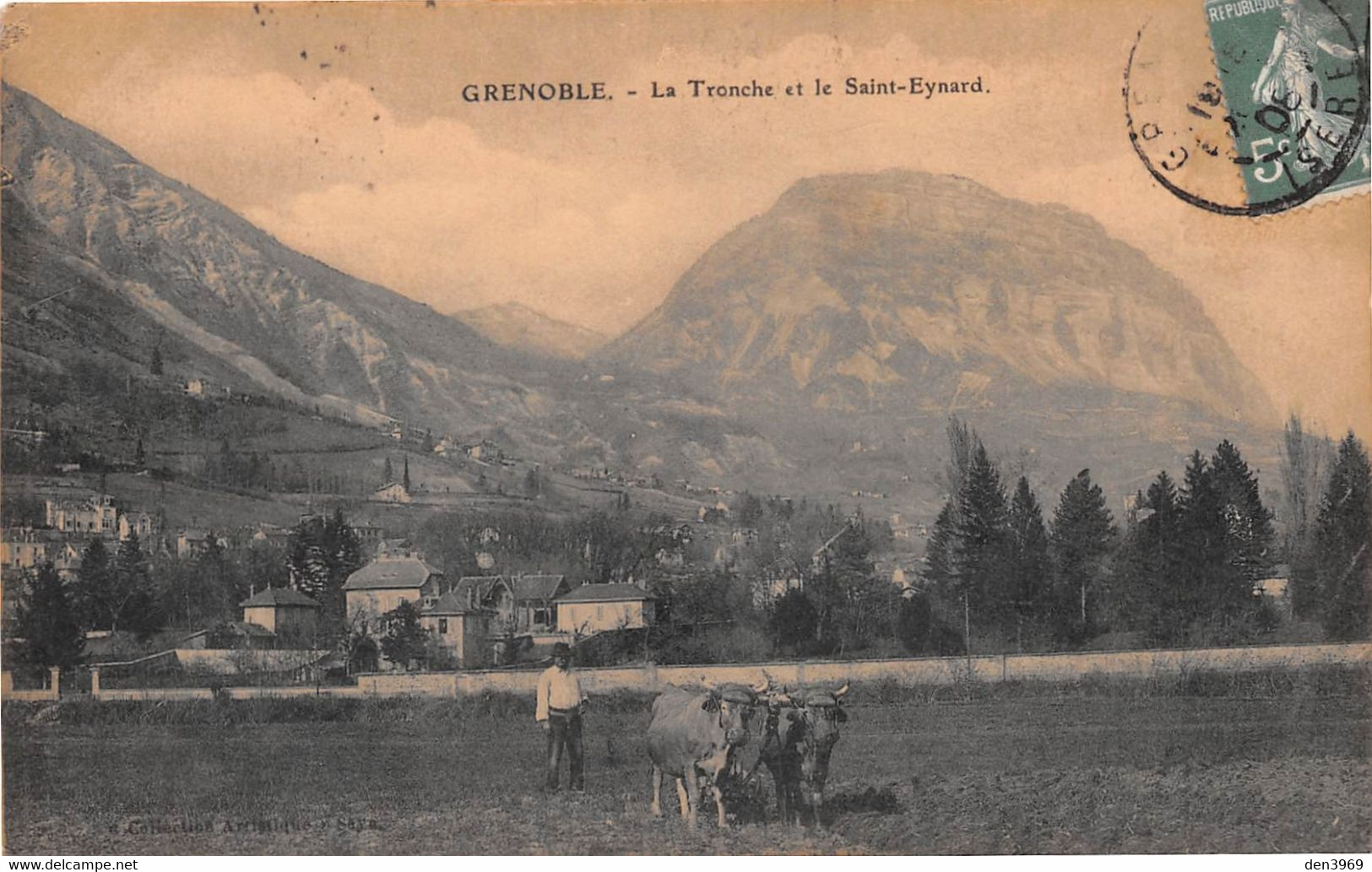 La TRONCHE Par Grenoble (Isère) - Le Saint-Eynard - Labourage Avec Boeufs Attelés - La Tronche