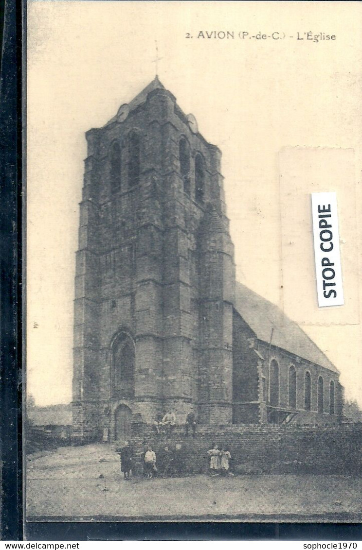 11-2022 - EPE50/31 - PAS DE CALAIS - 62 - AVION - L'église - Petite Animation Au Pied - Avion