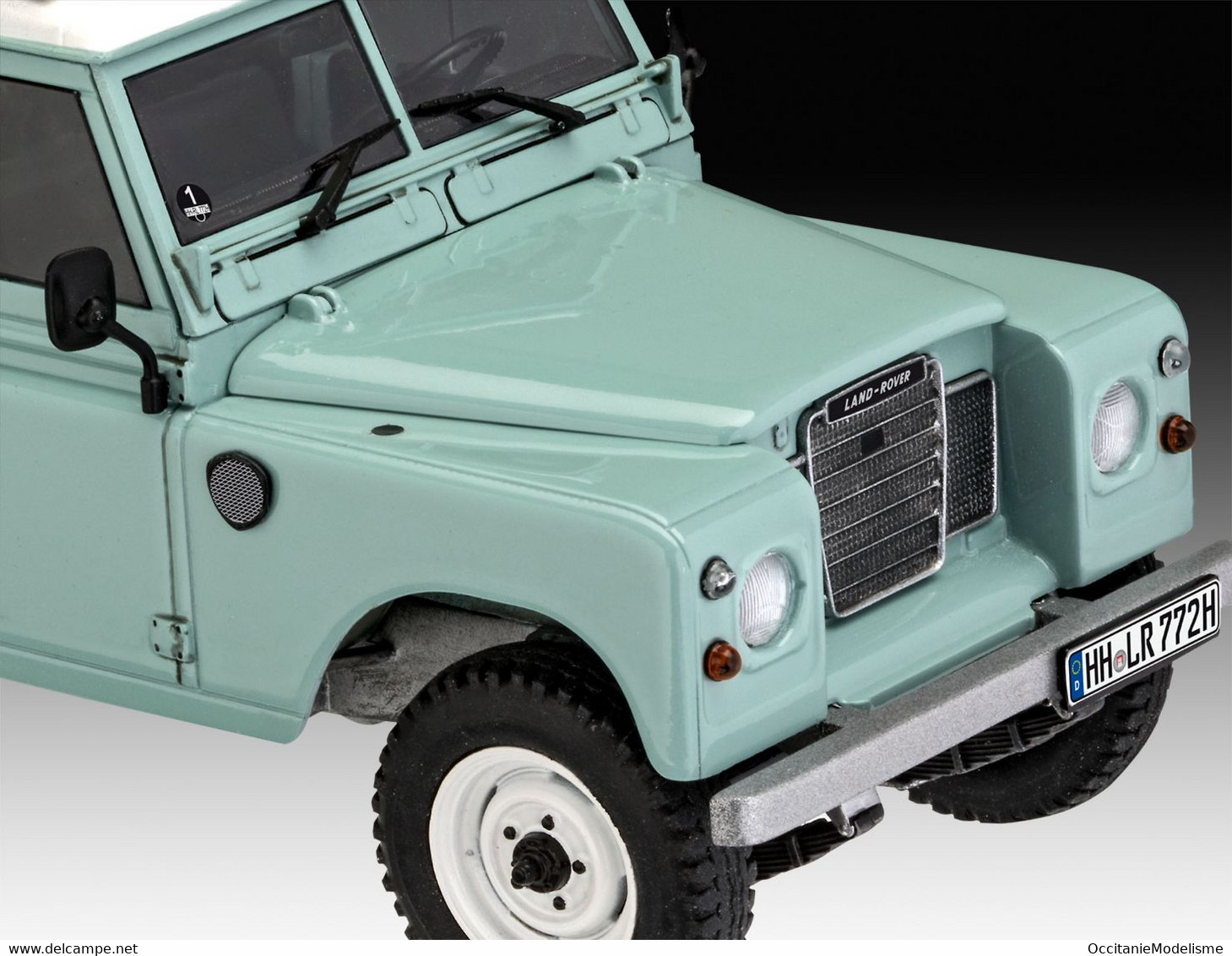 Revell - SET LAND ROVER SERIES III LWB + Peintures + Colle Maquette Kit Plastique Réf. 67047 Neuf 1/24 - Cars