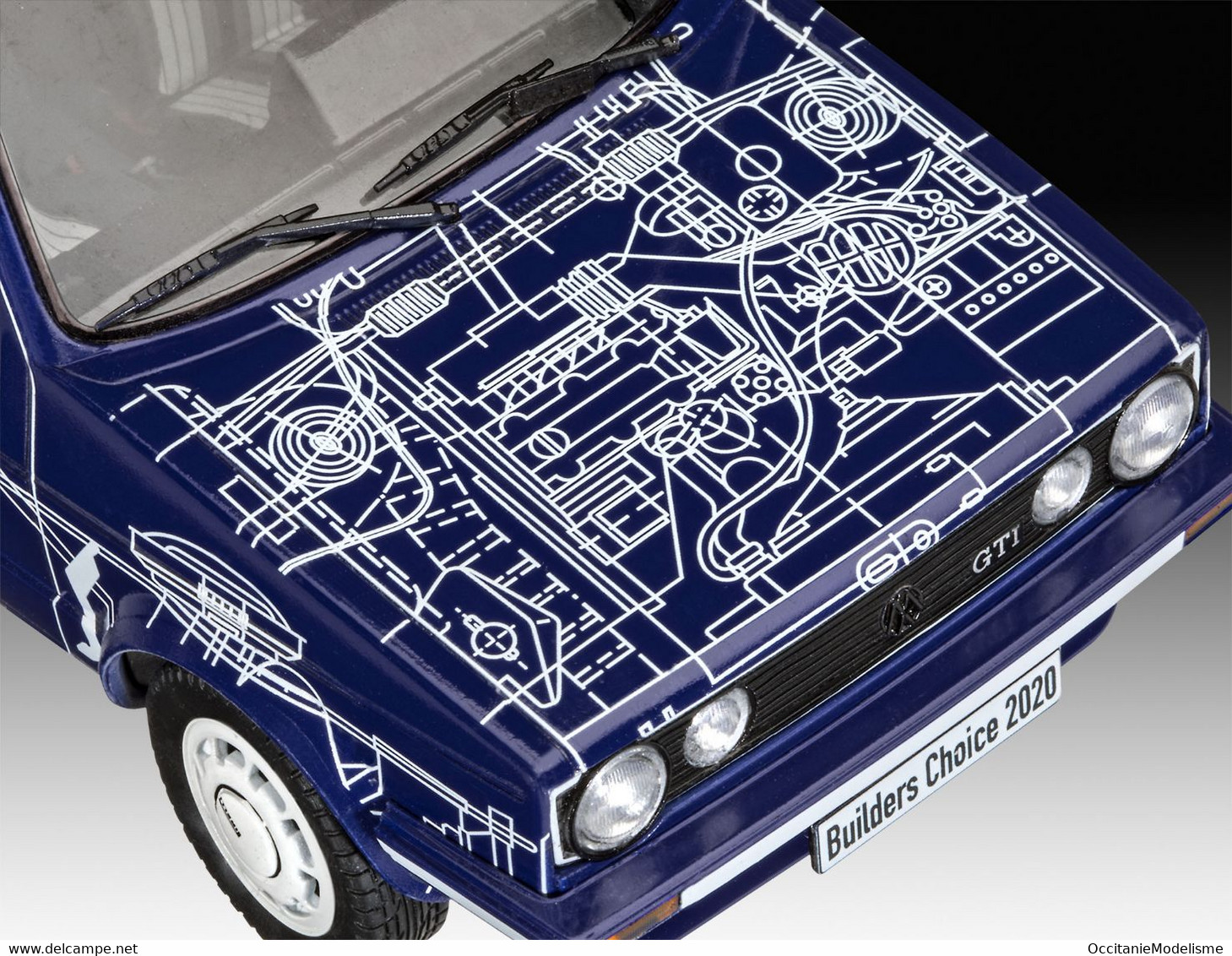 Revell - SET VW VOLKSWAGEN GOLF GTI + Peintures + Colle Maquette Kit Plastique Réf. 67673 Neuf 1/24 - Autos