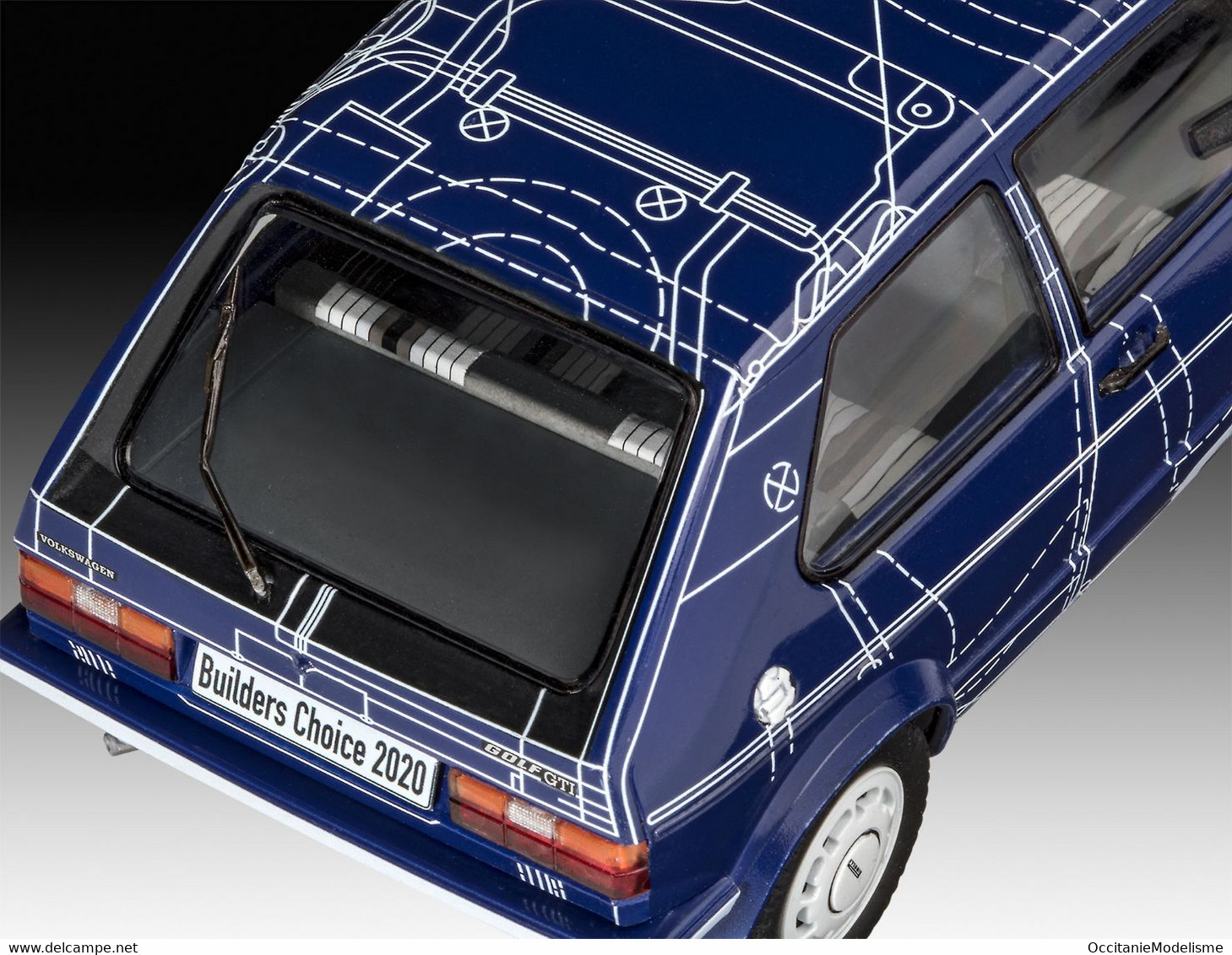 Revell - SET VW VOLKSWAGEN GOLF GTI + Peintures + Colle Maquette Kit Plastique Réf. 67673 Neuf 1/24 - Voitures