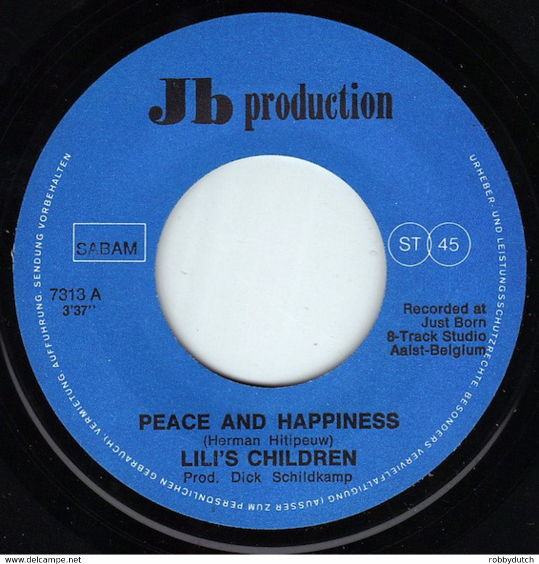 * 7" *  LILI'S CHILDREN - PEACE AND HAPPINESS (Belgium 1977) - Soul - R&B