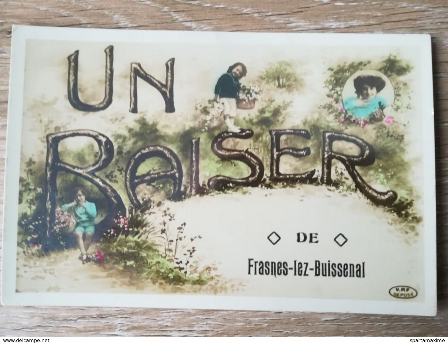 Carte Postale Un Baiser De Frasnes-lez-Buissenal (écrite) - Frasnes-lez-Anvaing