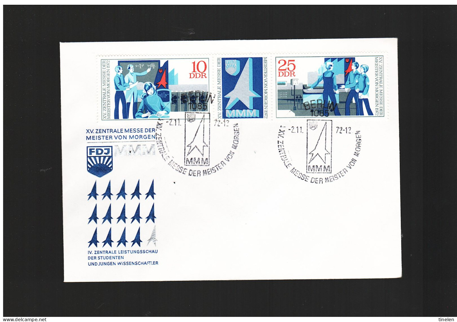 Germania Est-ddr /1972 Fdc  ZENTRALE MESSE DER MEISTER - 1971-1980