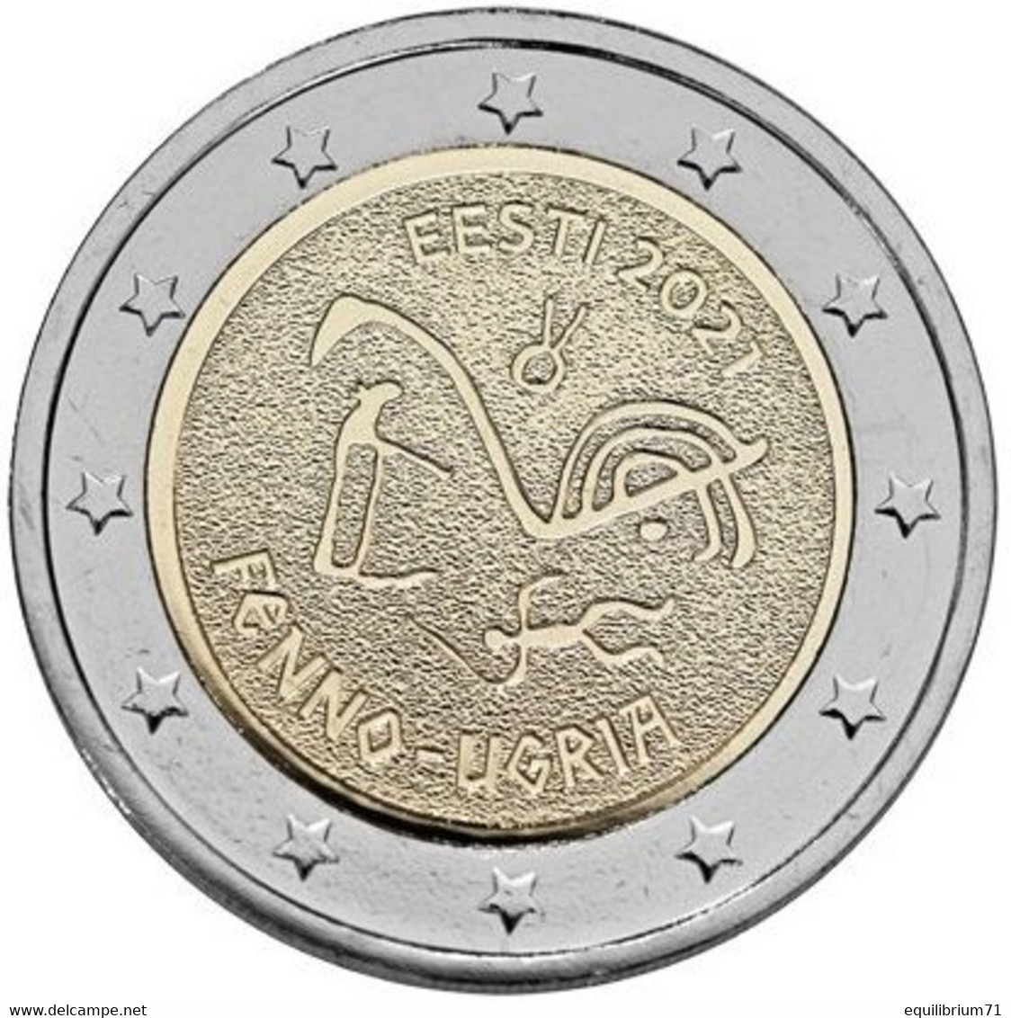 Pièce De 2 Euros (Mint) UNC - Estonie - Dedicated To The Finno-Ugric People - Estonia