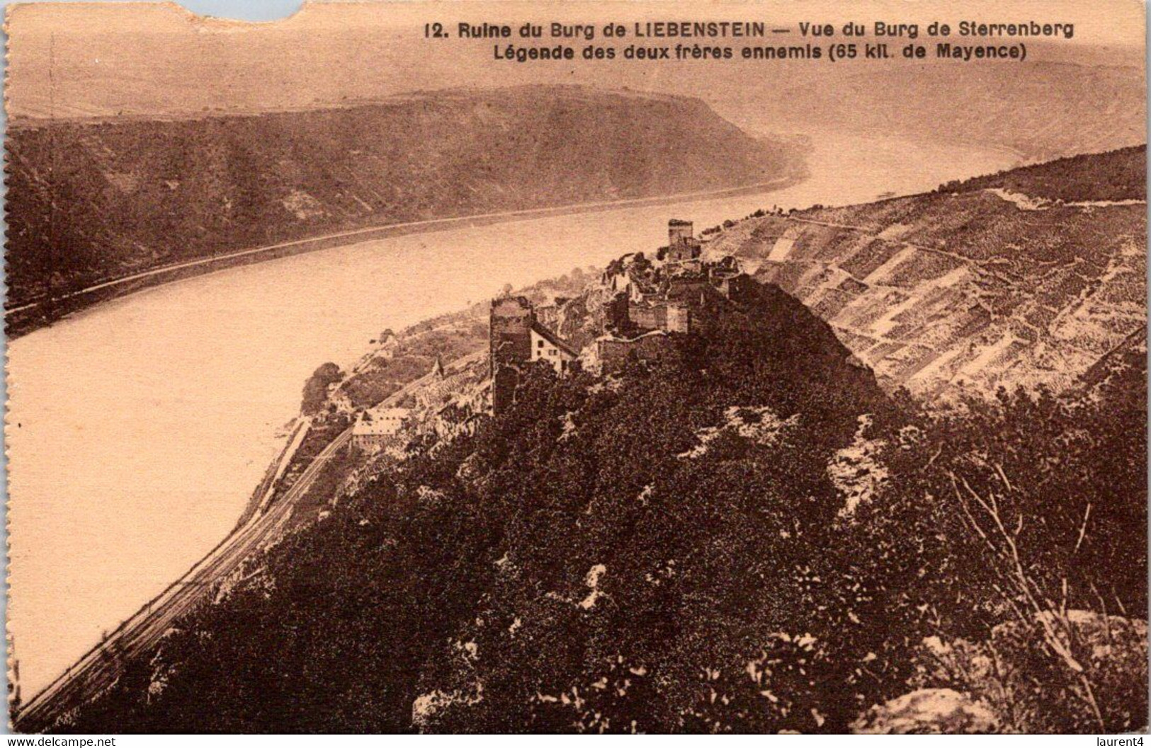 (1 M 19) VERY OLD - Sepia - Liebenstein (castle / Château) - Lobenstein