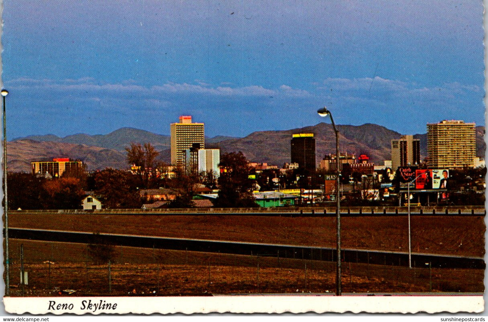 Nevada Reno Skyline At Dusk - Reno