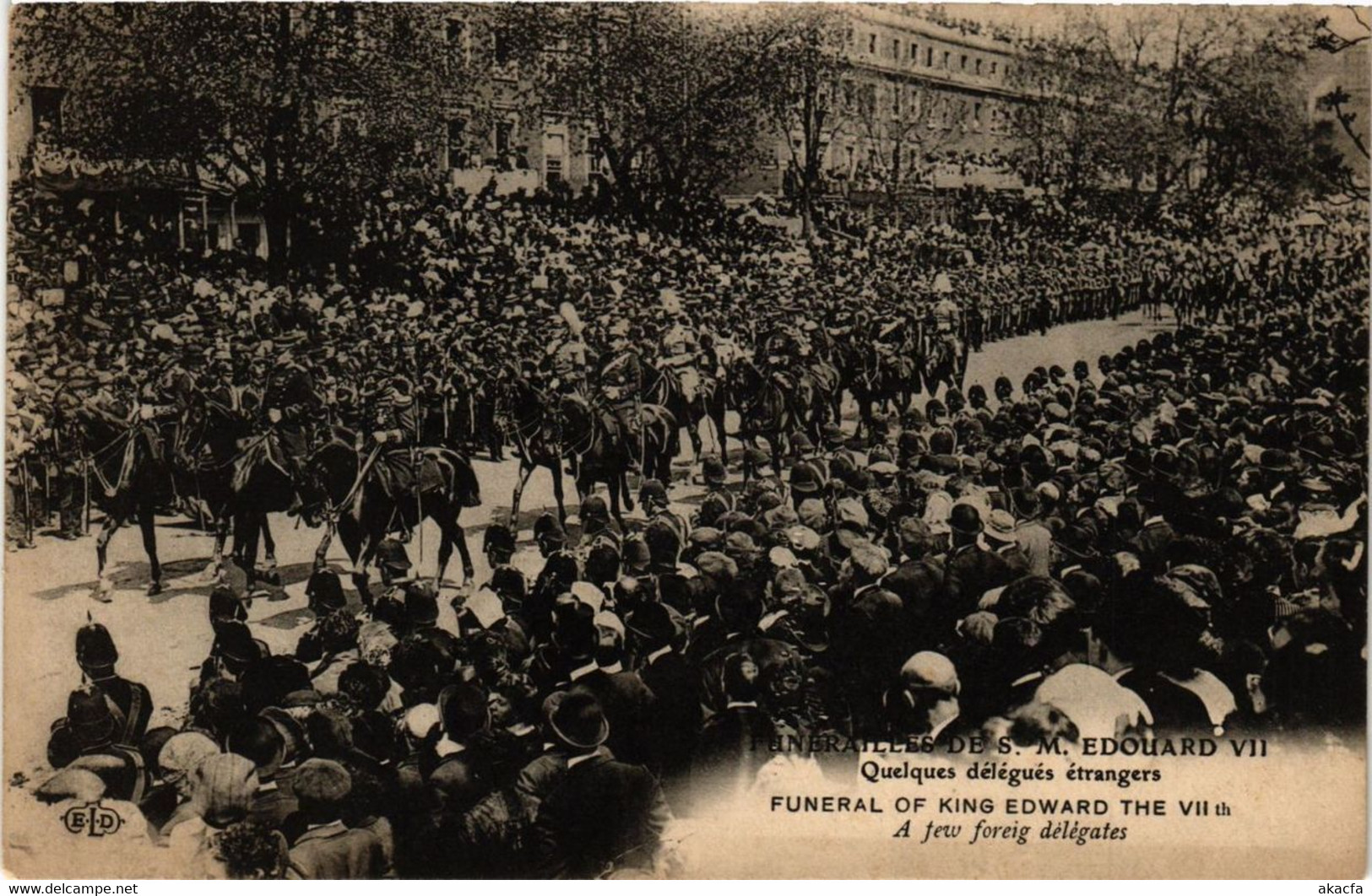 CPA PARIS Funérailles De S. M. Adouard VII Délégués (305446) - Funeral